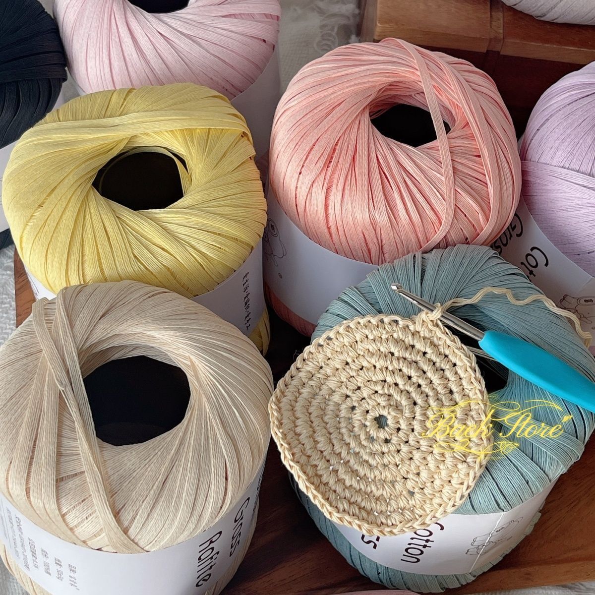 Crochet Bag Raffia - 102 M/rulo Renkli Rafya Iplik DIY