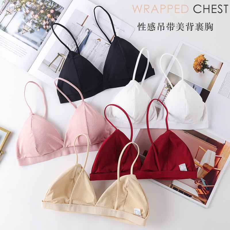 Bralette Triangle Set - 3D seksi iç çamaşırı dikişsiz spor