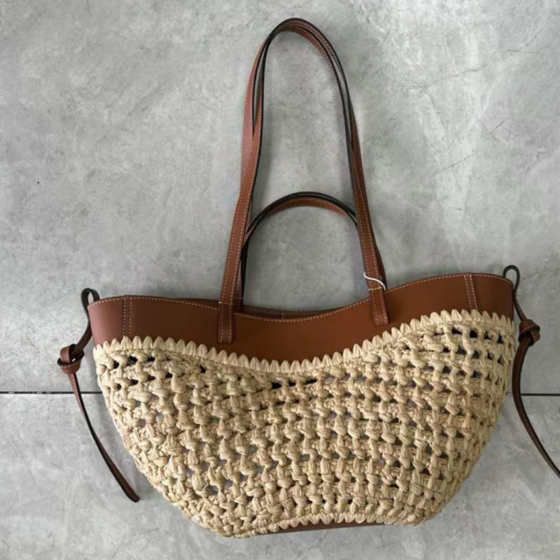 Marka Hollow Dokuma Plaj Çanta - Crochet Bag Raffia incelemesi ve fiyatı