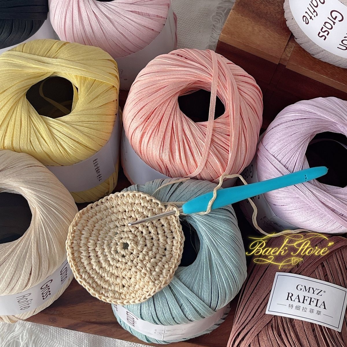 102 M/rulo Renkli Rafya Iplik  - Crochet Bag Raffia incelemesi ve fiyatı